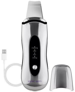 Michael Todd Beauty Sonic Skim 4-in-1 Ultrasonic Skin Spatula - Chrome, MSRP:99$